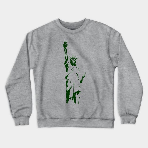 Statue of Liberty usa Crewneck Sweatshirt by Huggy Mauve